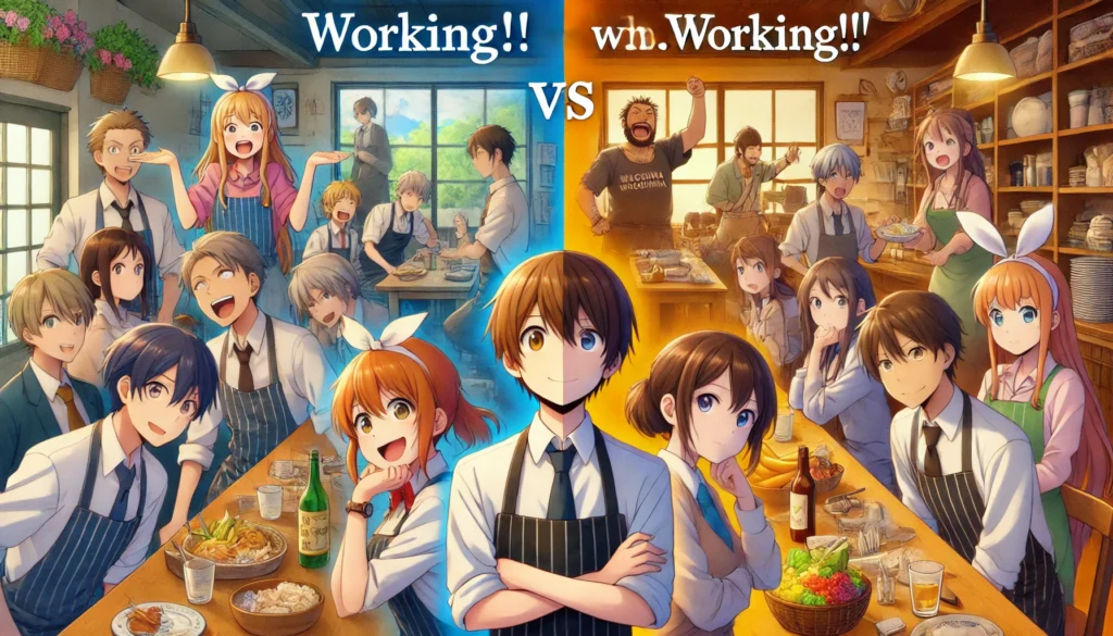 『WORKING!!』と『WWW.WORKING!!』の違いとあらすじ